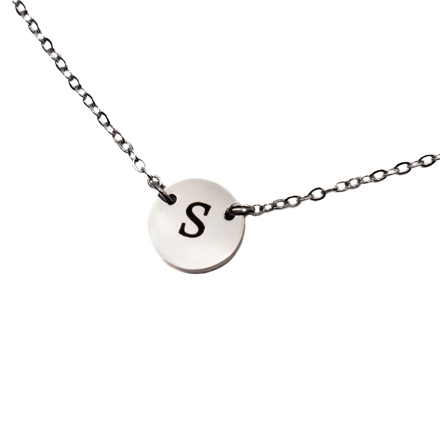 Minimalist Initial Engraved Necklace