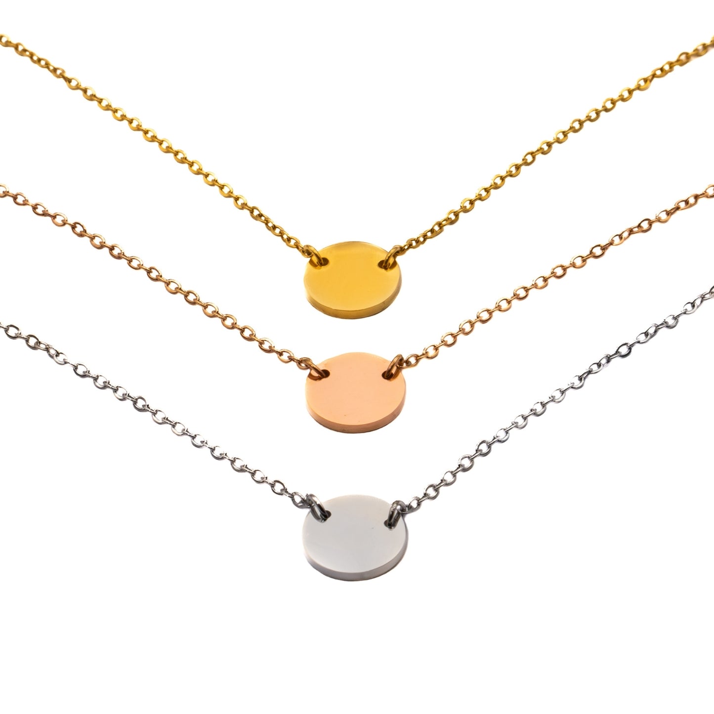 Minimalist Initial Engraved Necklace
