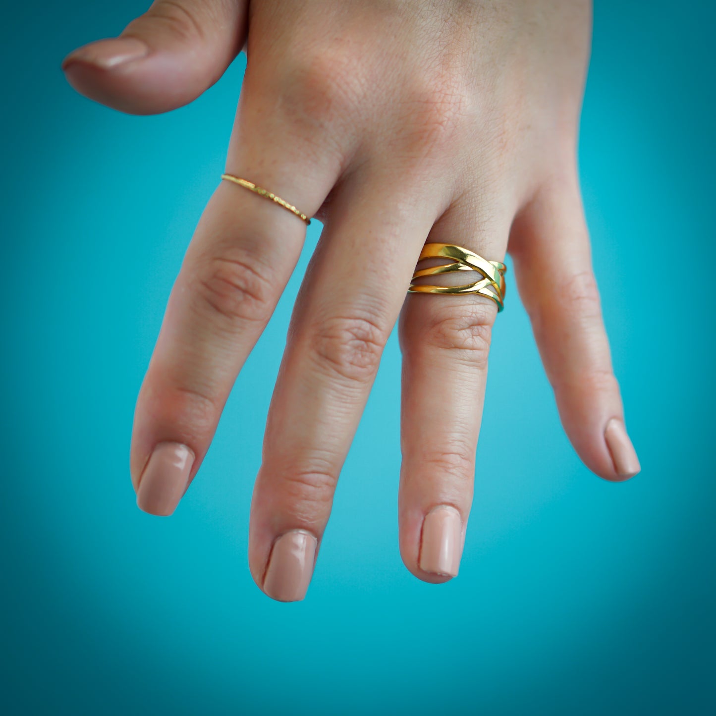 Elegant Three Layers Ring