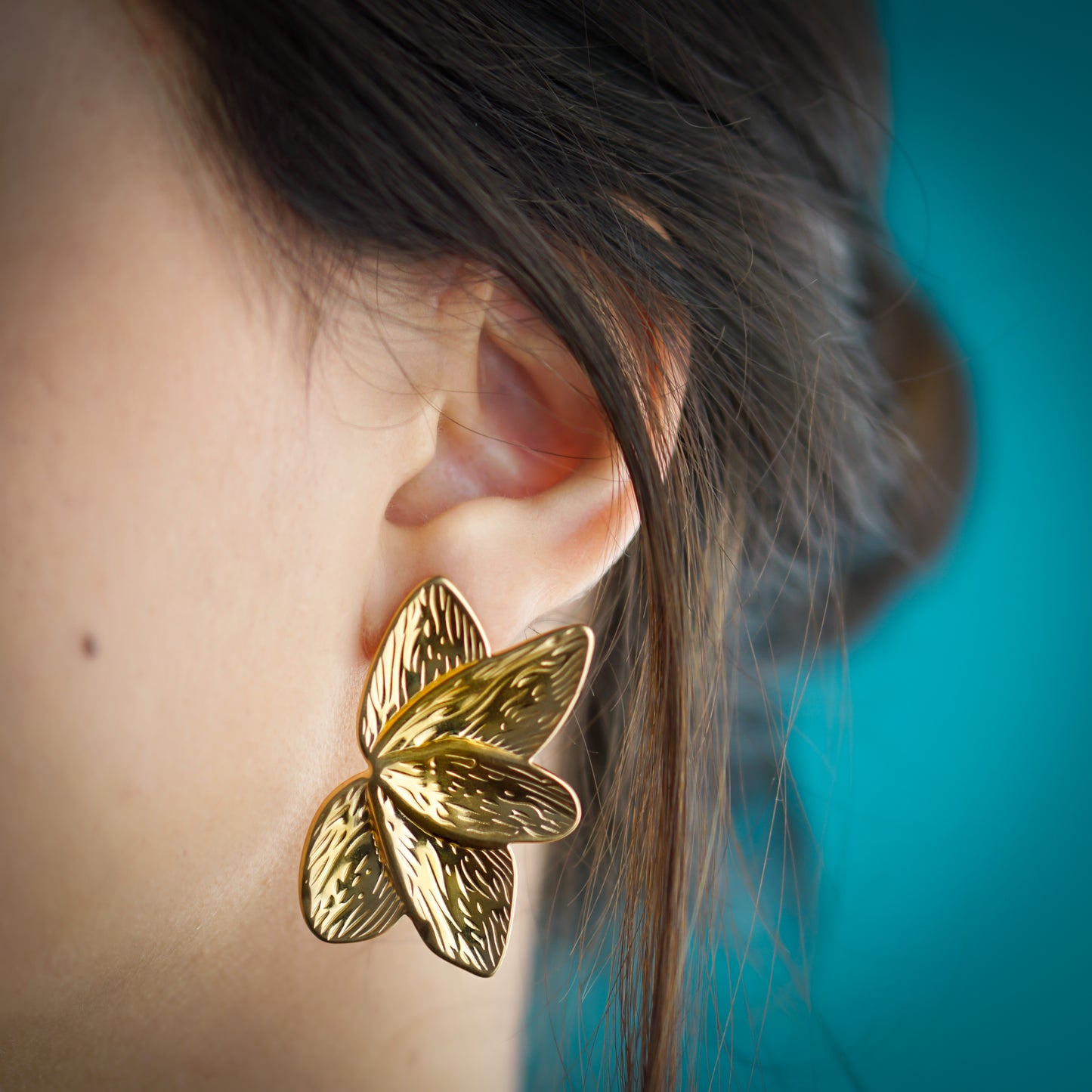 Gold Leaf Earrings