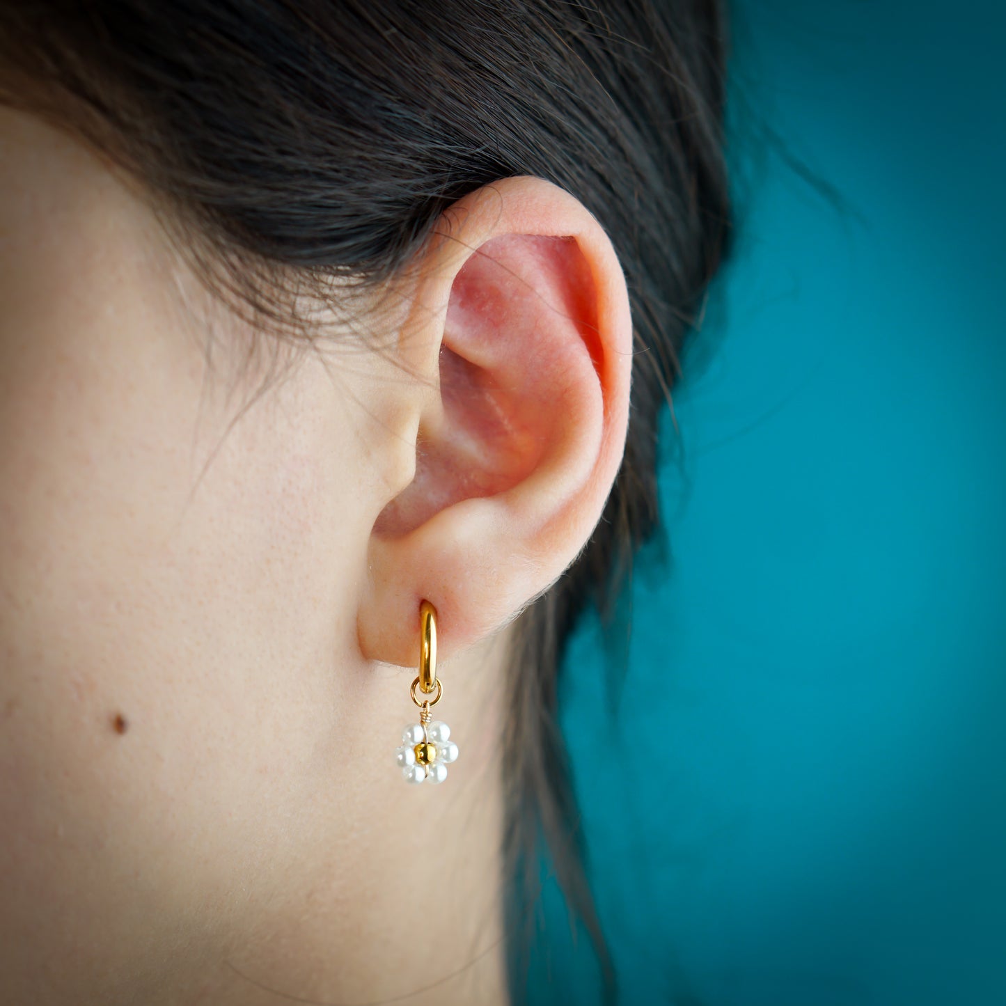 Cute Daisy Hoops Earring