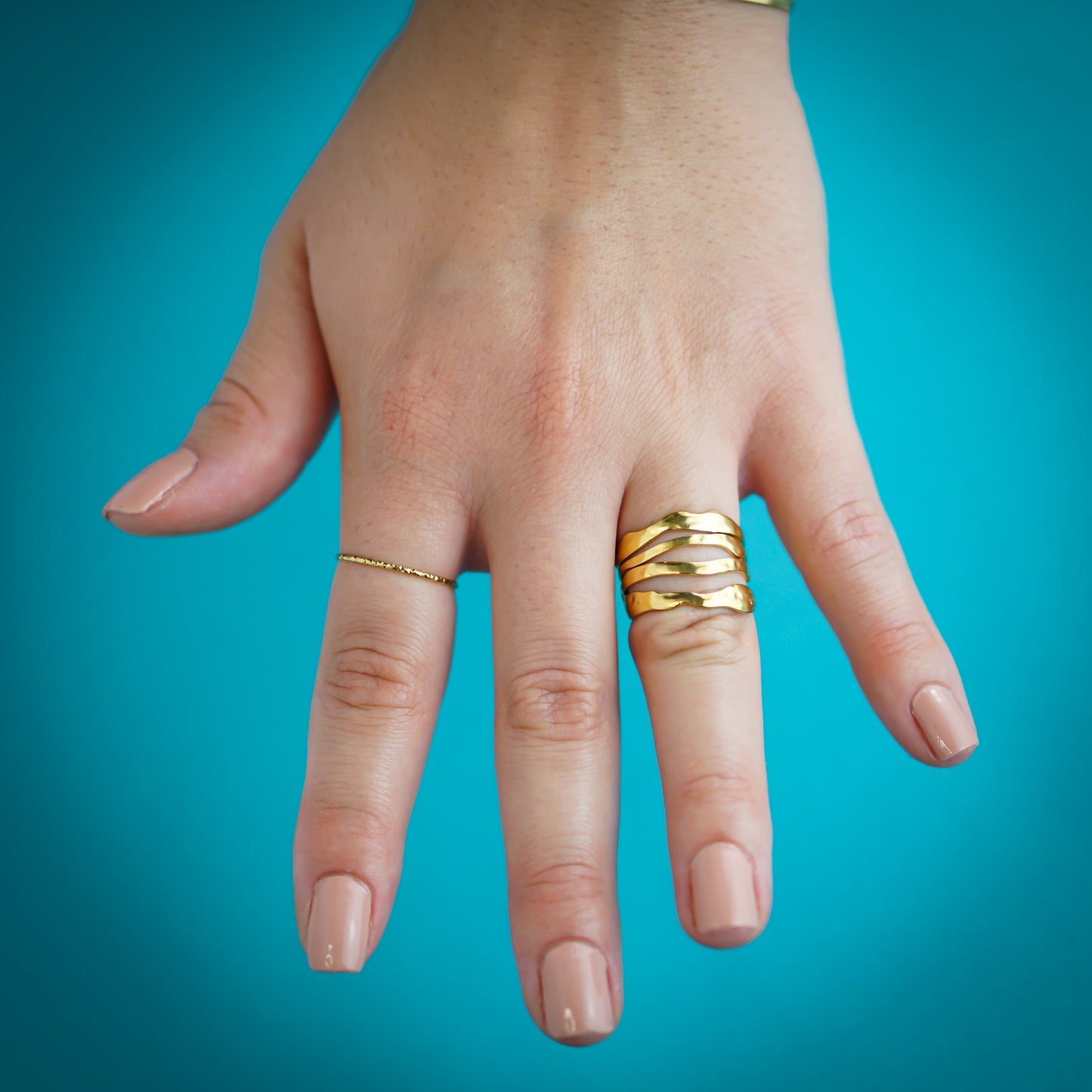 Twisted Golden Layers Ring