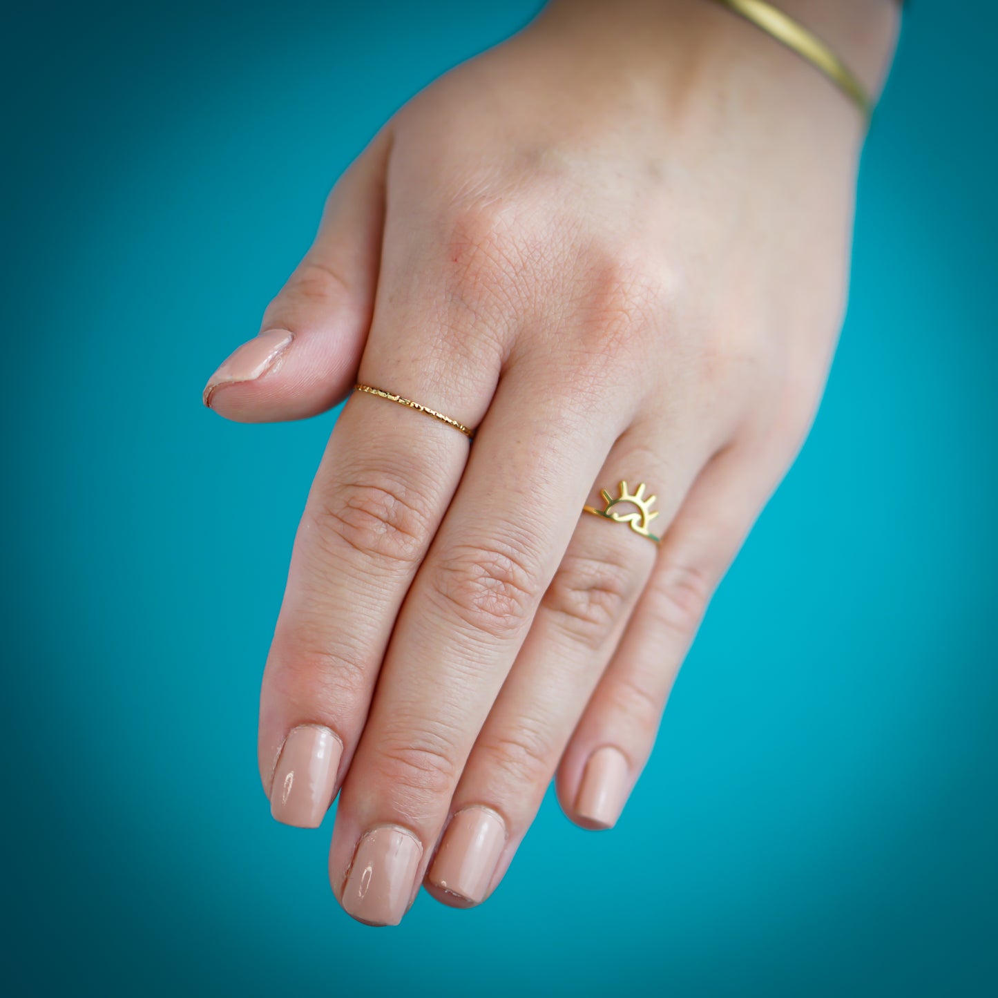 Delicate Shiny Gold Ring