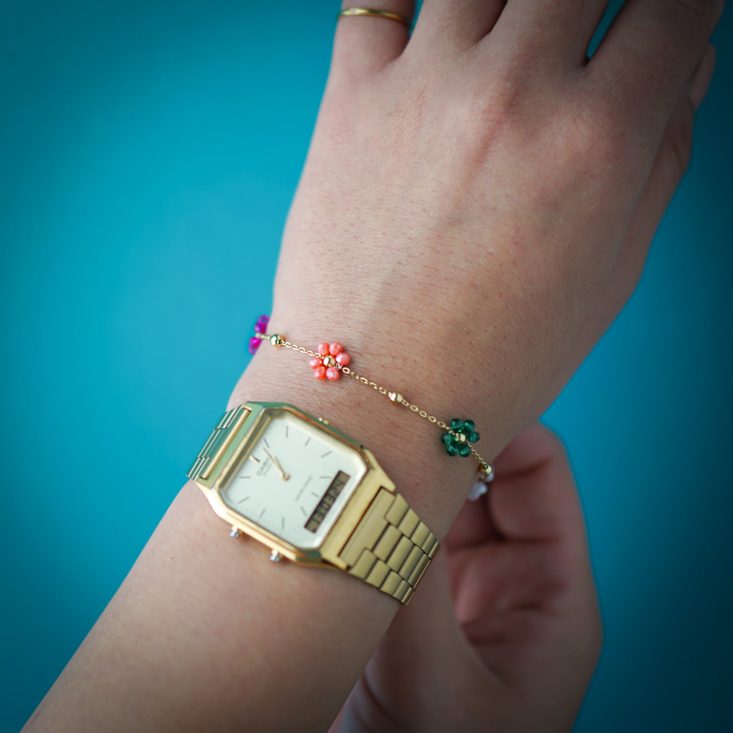 Colourful flowers Bracelet