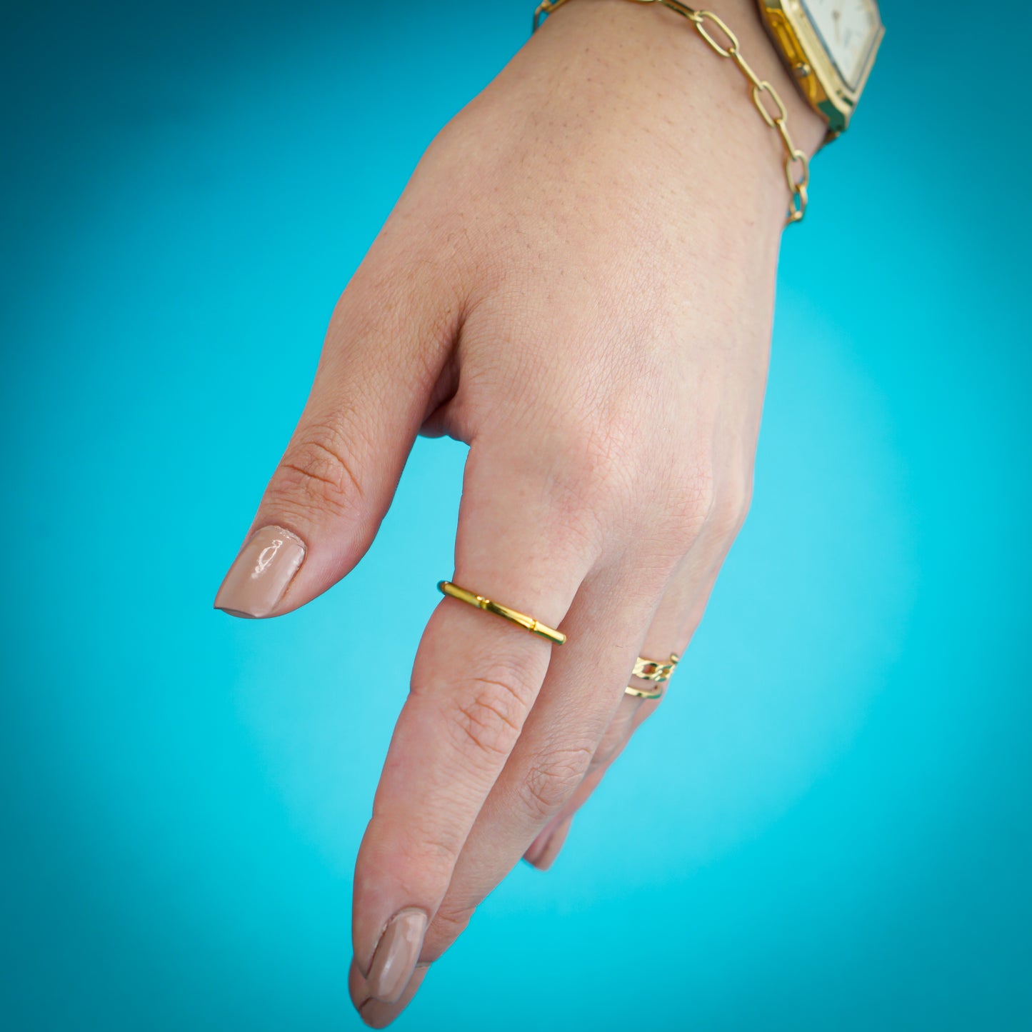 Bamboo Gold Ring