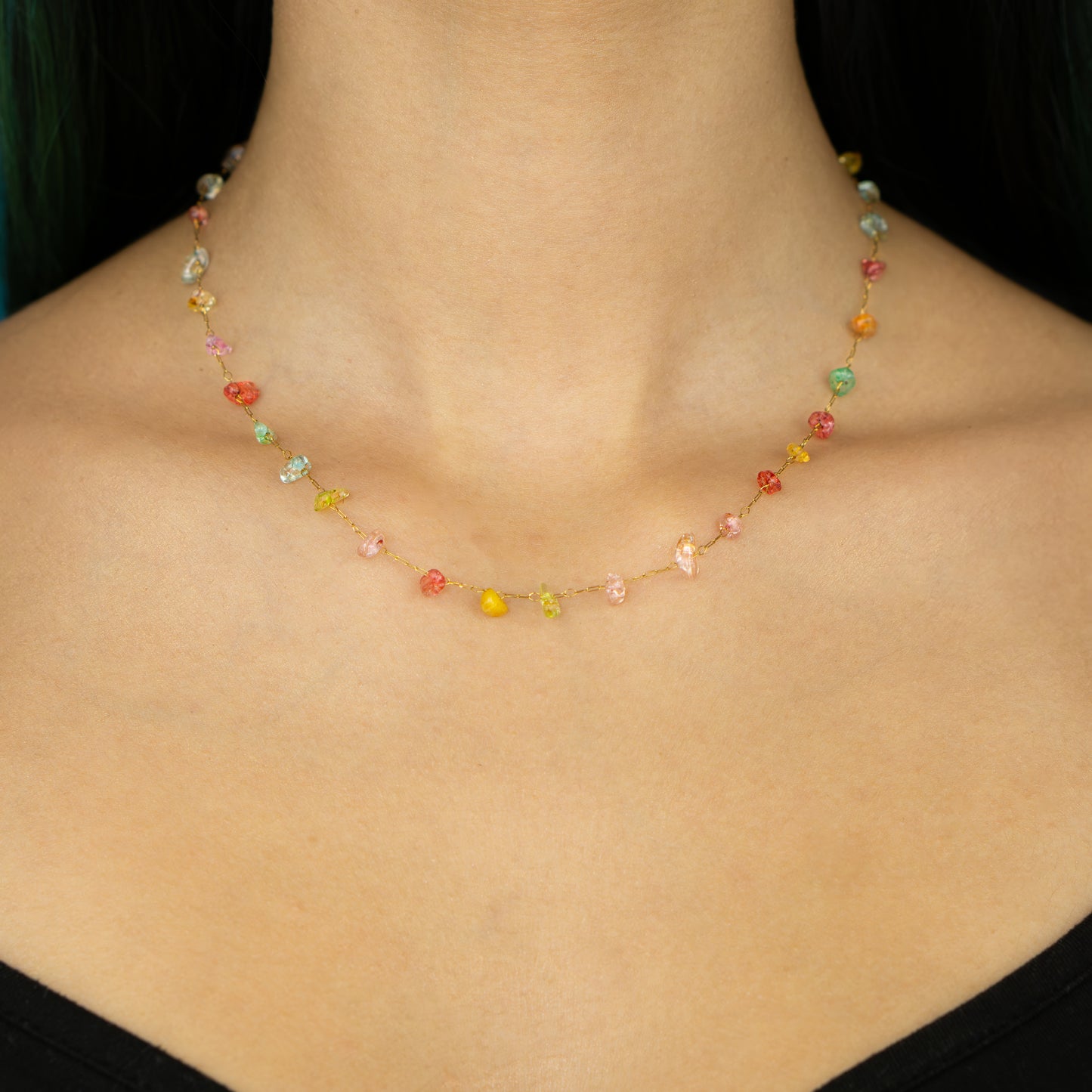 Candy Crystals Beads Necklace