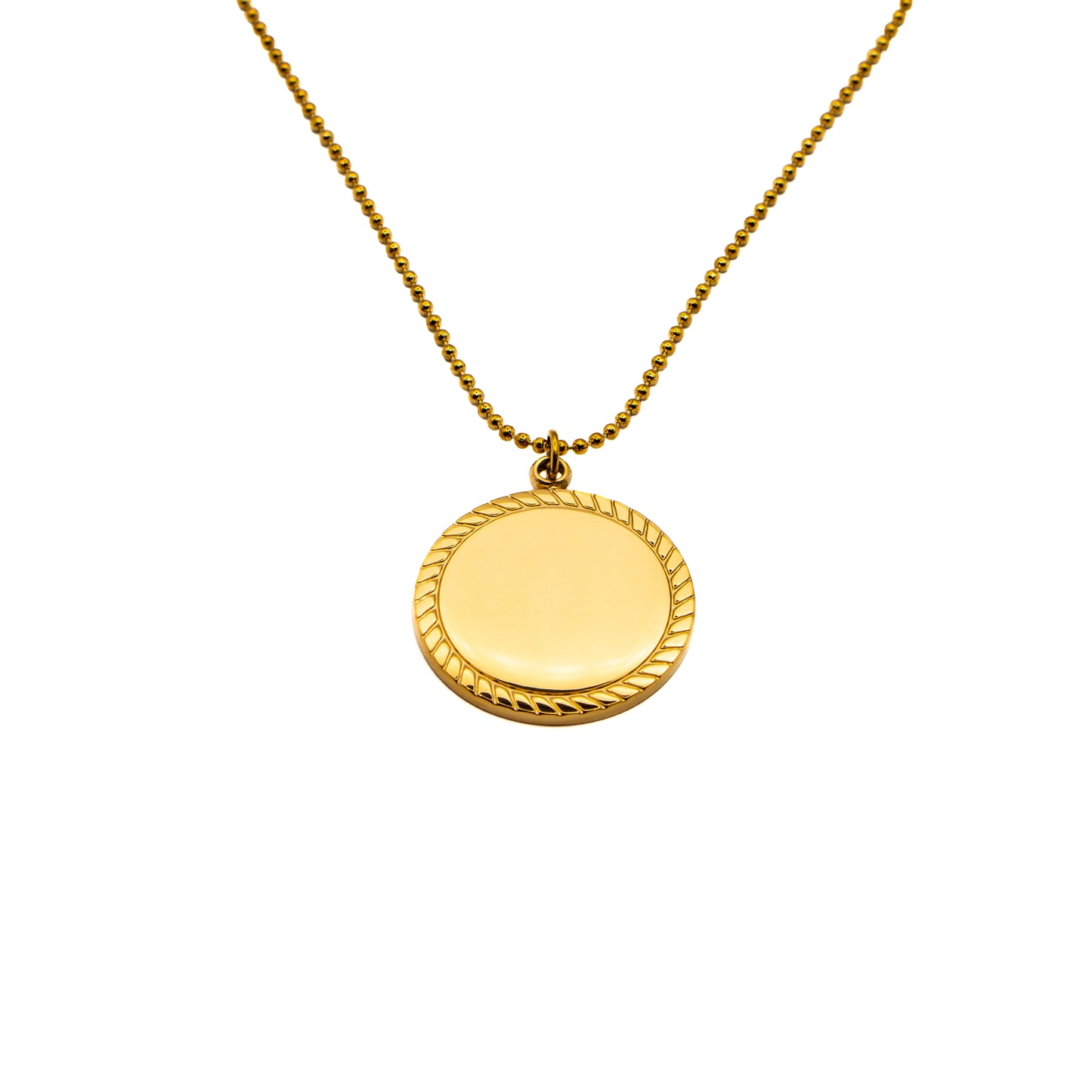 Engravable Necklace Initials Compass