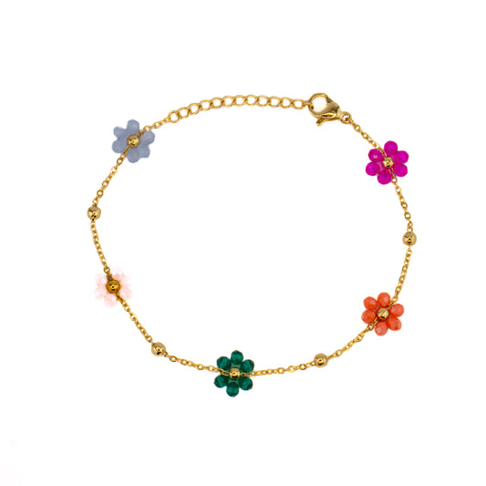 Colourful flowers Bracelet