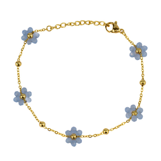 Blue Daisies Classic Bracelet