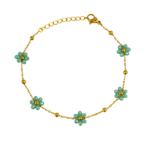 Green Daisies Classic Bracelet