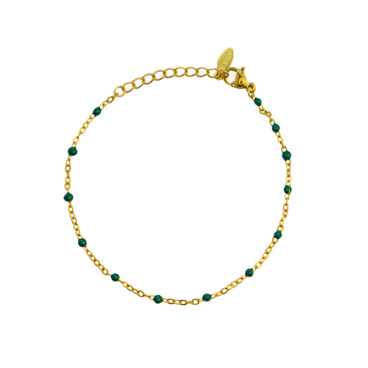 Green Beads Classic Bracelet