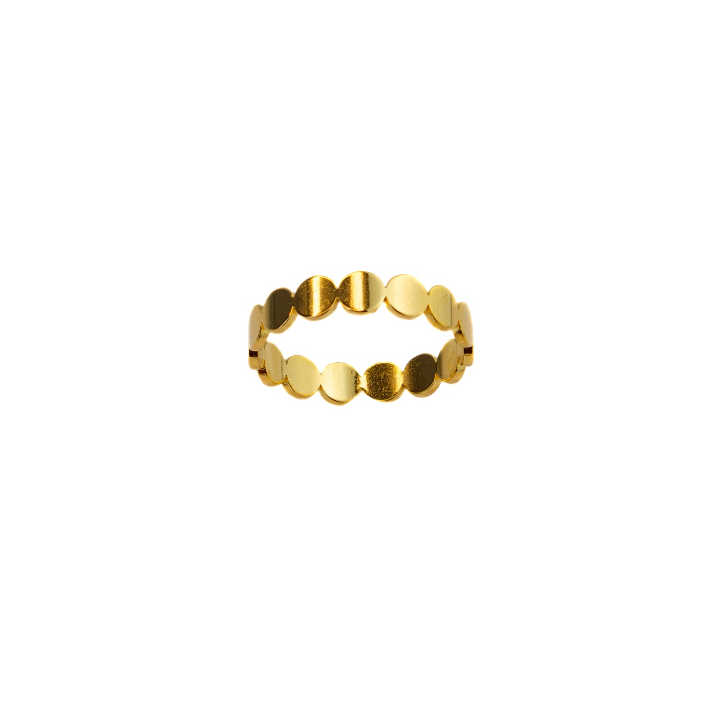 Elegant Gold Circles Ring