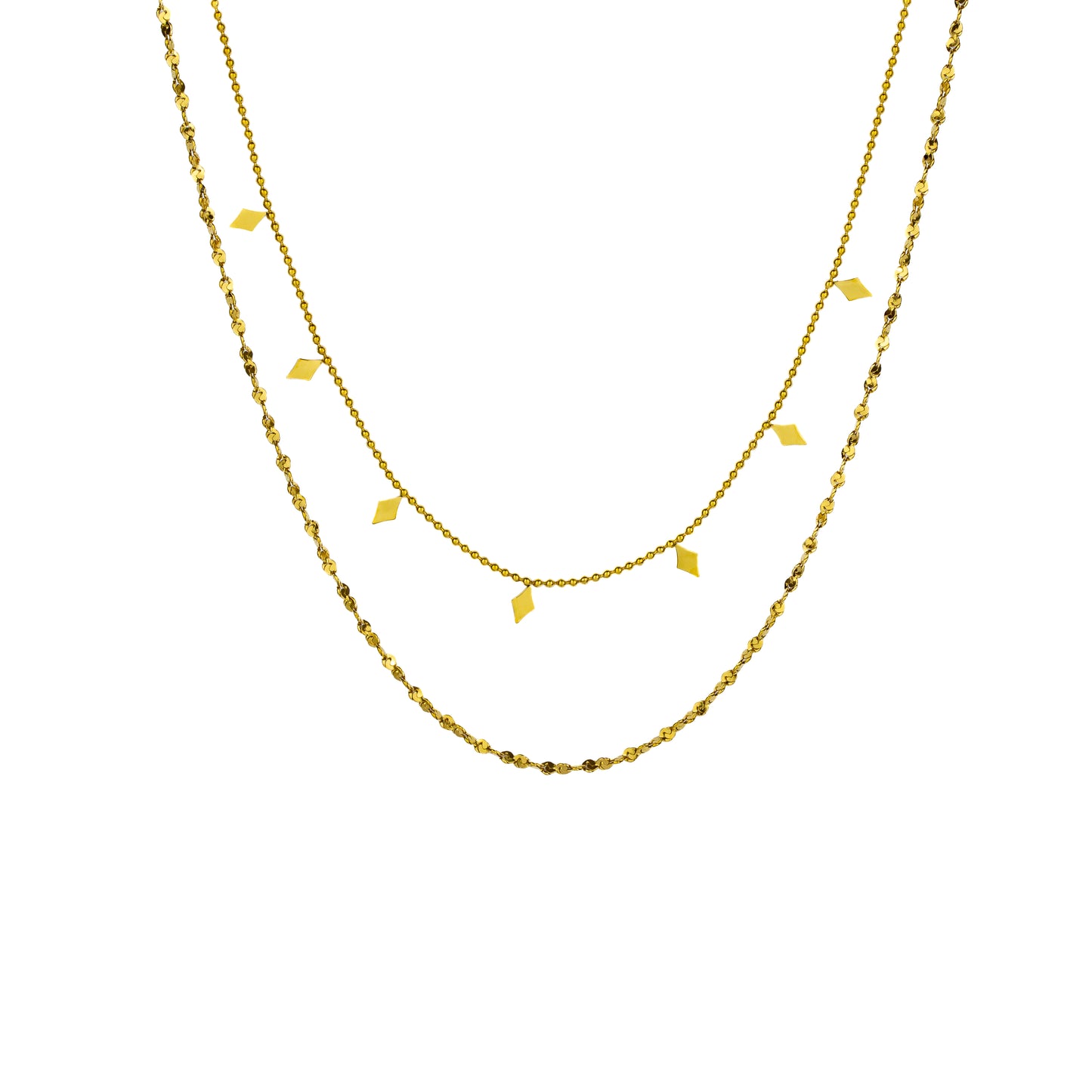 Double Layer Gold Necklace