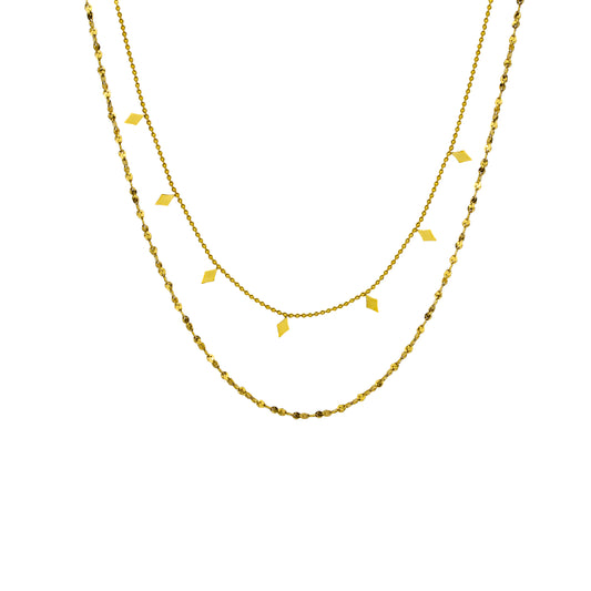 Double Layer Gold Necklace